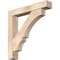 Ekena Millwork Balboa Block Smooth Bracket w/ Offset Brace, Douglas Fir, 7 1/2"W x 44"D x 44"H BKT0806X44X44BOA05SDF - alternate 1